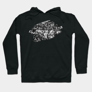 Dark Graffiti Splash Art Print 1 Hoodie